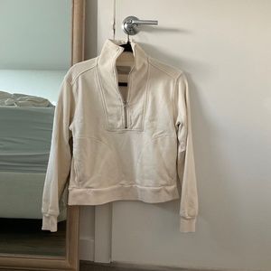 Everlane Track Half-Zip Sweatshirt Canvas XXS